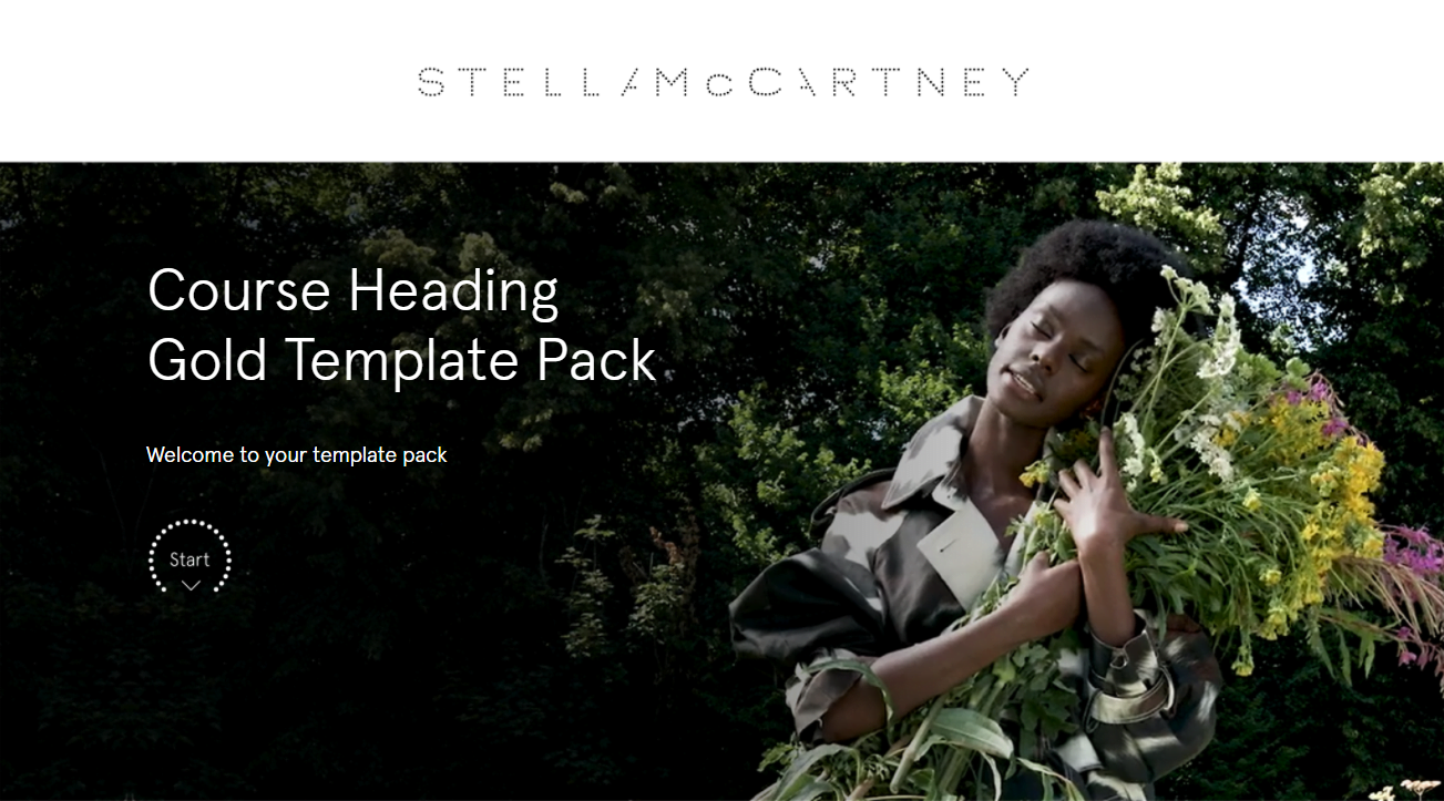 An image of a eLearning course created by Omniplex Learning for Stella McCartney
