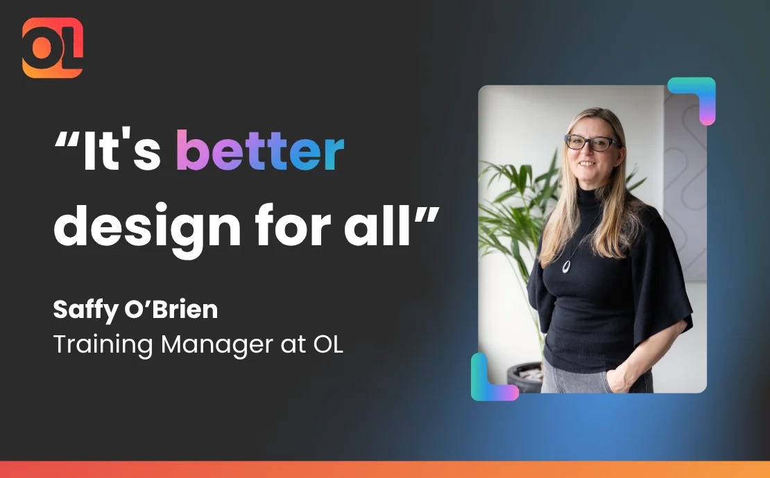 Pull quote from Saffy O'Brien, Training Manager at Omniplex Learning: